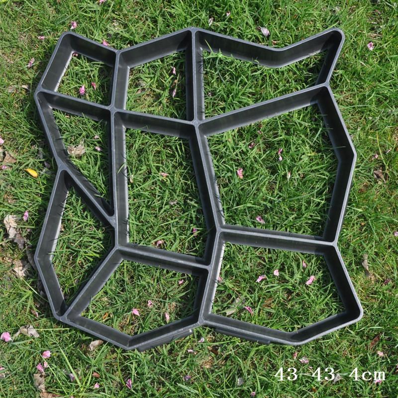 塑料简易c地坪铺地砖花园别墅路面设计水泥diy混凝土铺路模具仿古