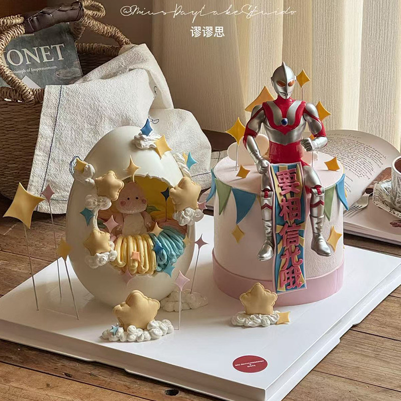 创意卡通儿童周岁生日破壳蛋糕装饰变形超人要相信光烘焙装扮摆件,节庆用品/礼品,蛋糕/烘焙装饰用品,淘宝优惠券,粉丝福利购,淘宝优惠卷