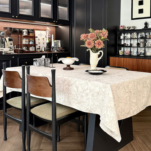 美式复古轻奢高级感桌布氛围感