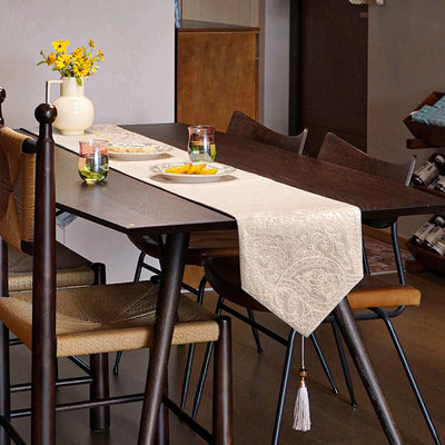 美式轻奢高端复古防水长条桌旗