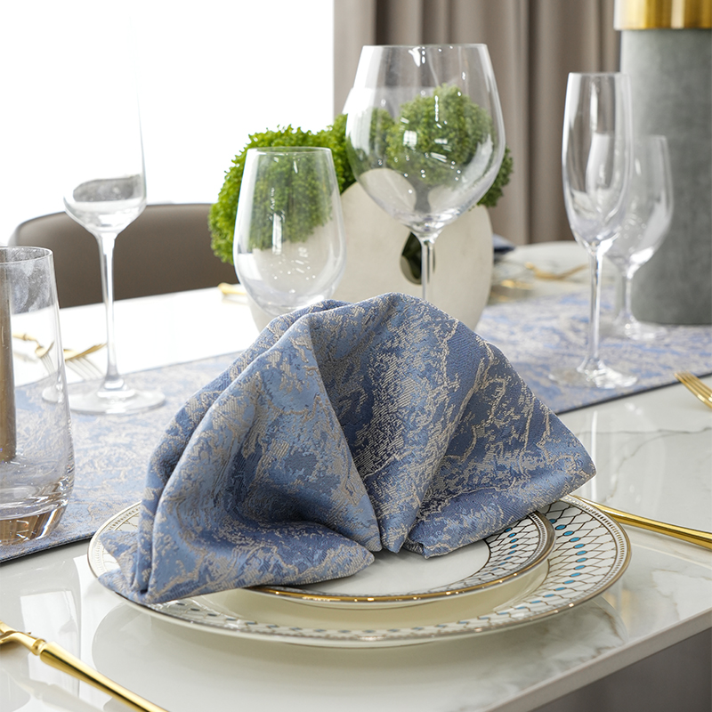 和庭色织提花轻奢口布酒店专用高级餐巾布餐饮餐厅西餐巾折花席巾