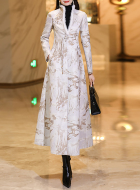 清仓福利棉服女长款过膝冬季减龄气质收腰显瘦加厚保暖棉衣外套