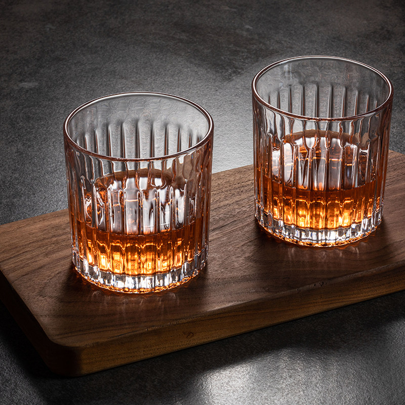 欧式洋酒杯家用水晶玻璃威士忌酒杯高颜值创意酒吧酒具啤酒杯套装