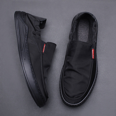 帕达索透气男鞋百搭男士黑色潮鞋