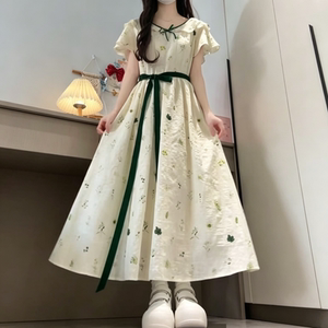 2026夏季新款女大童纯棉连衣裙