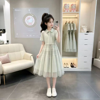 女童连衣裙夏2026新儿童洋气高级感绝美漂亮12大童超好看15岁裙子