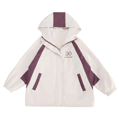 中厚春秋连帽韩版外套冲锋衣网红