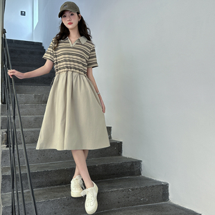 少女连衣裙夏季2026新款女童显瘦高中生夏装初中学生大童裙子大童