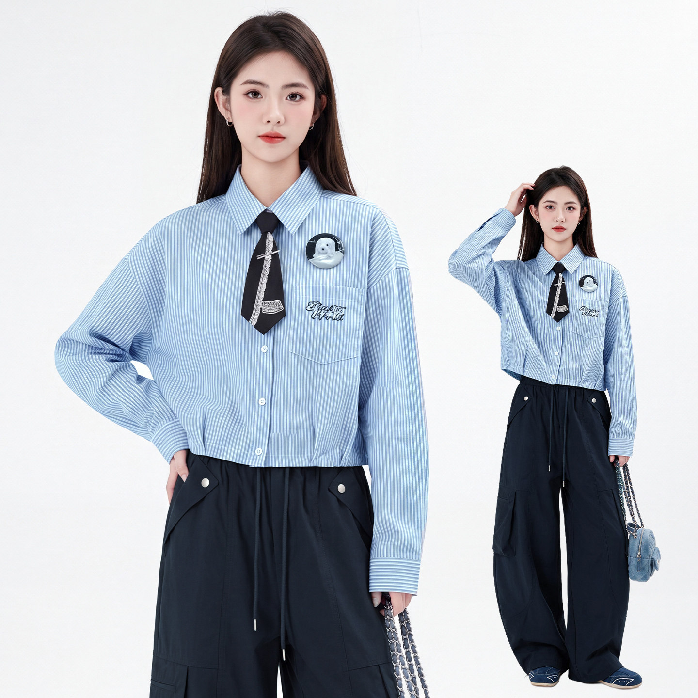 女大童春秋款高级感洋气套装