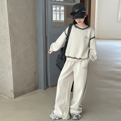 女童卫衣套装春秋新款