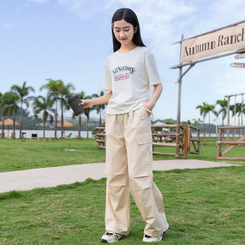 韩版纯棉两件套夏季网红套装衣服