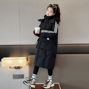 长款 儿童洋气初中生棉袄女童冬款 棉衣外套 2025新款 女大童棉服冬季