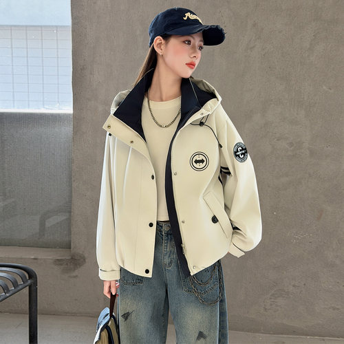女童春季洋气冲锋衣外套2026