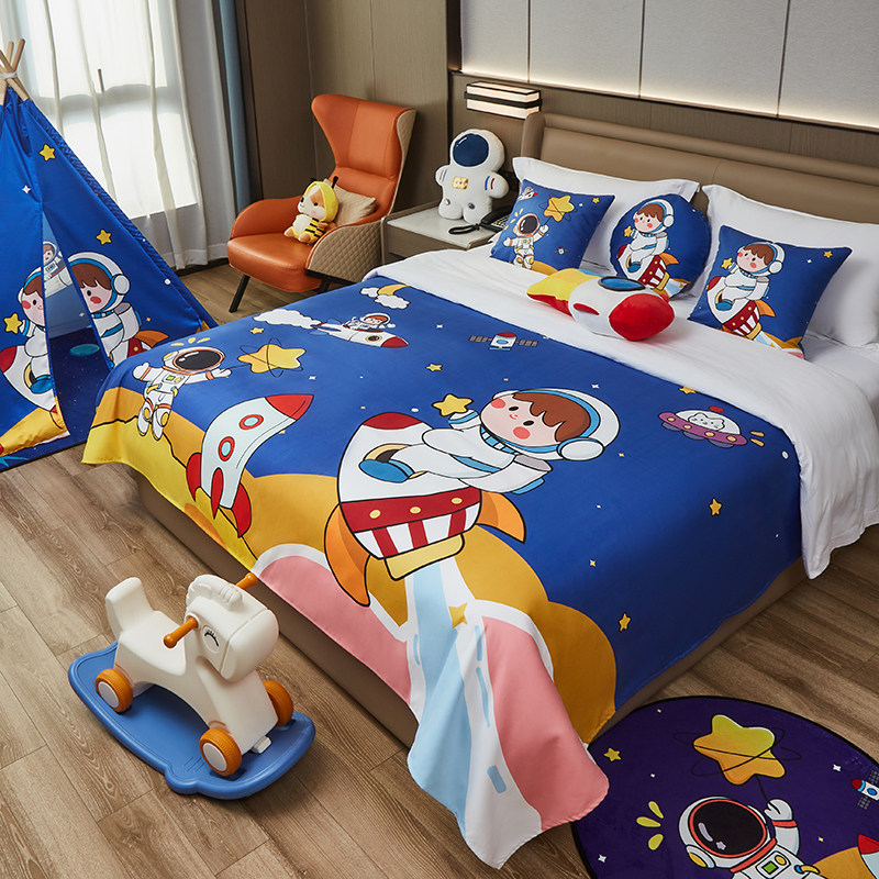 定制星级酒店亲子房装饰卡通床尾巾星级宾馆民宿可爱儿童床盖床旗,床上用品,床盖,淘宝优惠券,粉丝福利购,淘宝优惠卷
