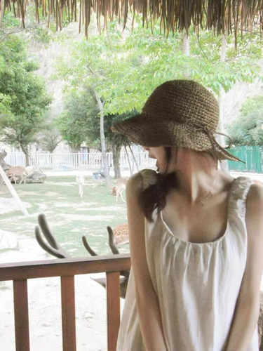 草帽沙滩休闲女夏季大檐