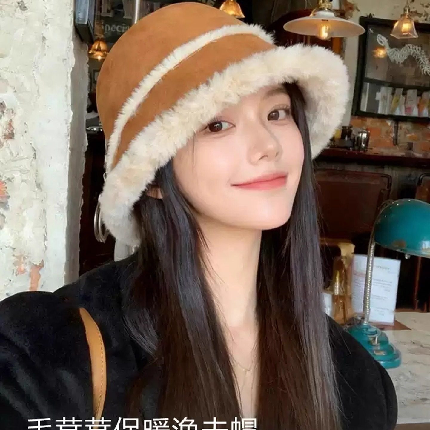 复古麂皮绒保暖渔夫帽女秋冬高级感加绒气质百搭显脸小毛绒盆帽女,服饰配件/皮带/帽子/围巾,帽子,淘宝优惠券,粉丝福利购,淘宝优惠卷