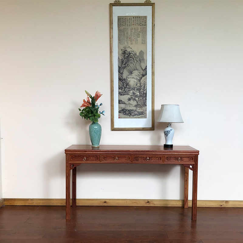 齐家守艺人条案大果紫檀条桌红木