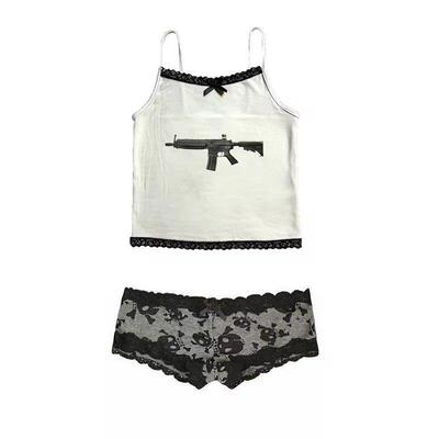 White thin shoulder strap camisole top sleeveless