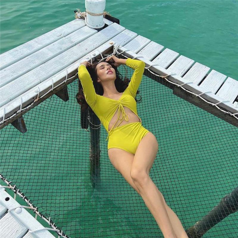 Swimsuit women's style small chest long sleeved bikini