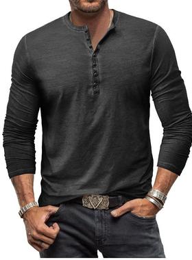 Men's long shirt collar shirt 男装长恤衫领恤