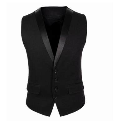 Suit vest men's four button suit collar small vest jacket