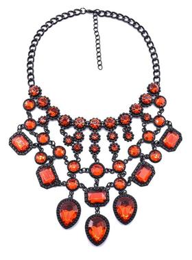 Popular Accessories Luxury Black Multi Layer Crystal Gem