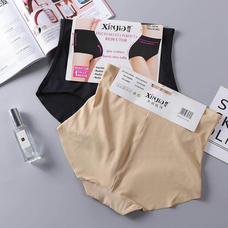 Xinjia mid waist ice silk compression pants for shaping