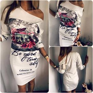 Women's clothing brand popular personalized print loose shou