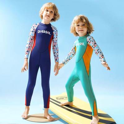 Children's thick and warm swimsuit, boys' snorkeling and sur