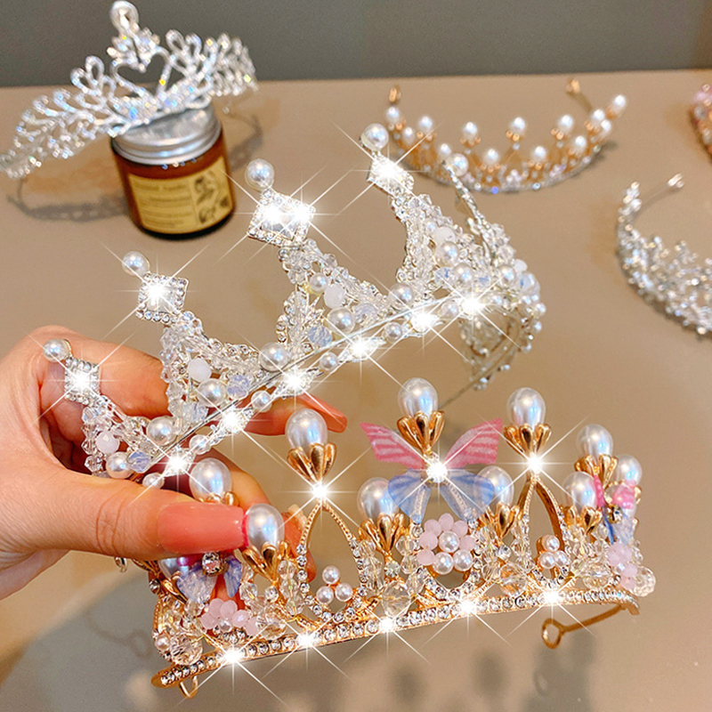 女童艾莎公主皇冠头饰生日发箍