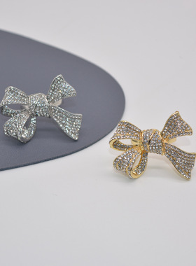 小众风高级感微镶钻蝴蝶开口食指戒女气质夸张个性装饰超闪戒指潮