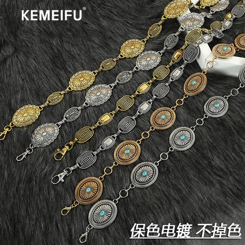 可美芙腰带女金属装饰裙子