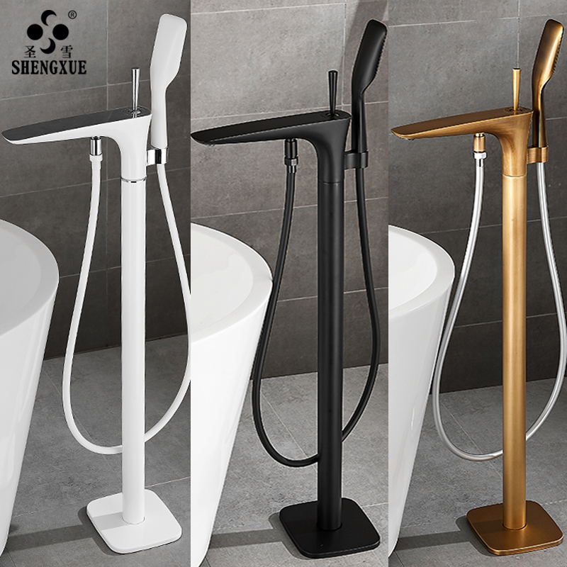 全铜浴缸龙头落地式浴缸边水龙头