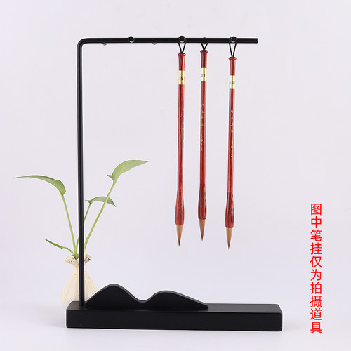 【明心见性】东北辽尾狼毫毛笔书法二王行草楷米芾行书 辽小尾毫名师亲制文房四宝玉辉笔庄