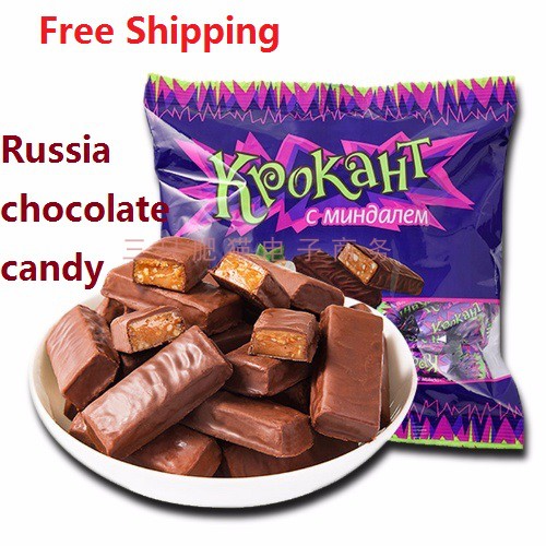 500g Russia candy KDV chocolate nut almonds peanuts candies 零食/坚果/特产 传统糖果 原图主图