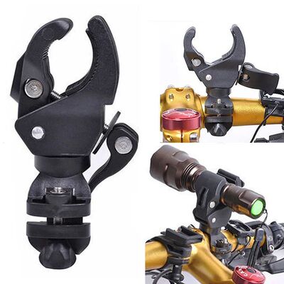 Bicycle Universal 90-degree Rotating Handlebar Mount LED Fla