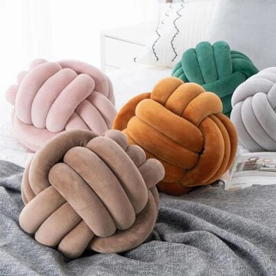 Knot Pillow Ball Round Throw Pillows Home Decor Cushion Deco