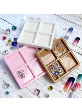 1PC Plastic Nail Color Palette Gel Polish Pallet Mixing Draw
