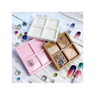 1PC Plastic Nail Color Palette Gel Polish Pallet Mixing Draw