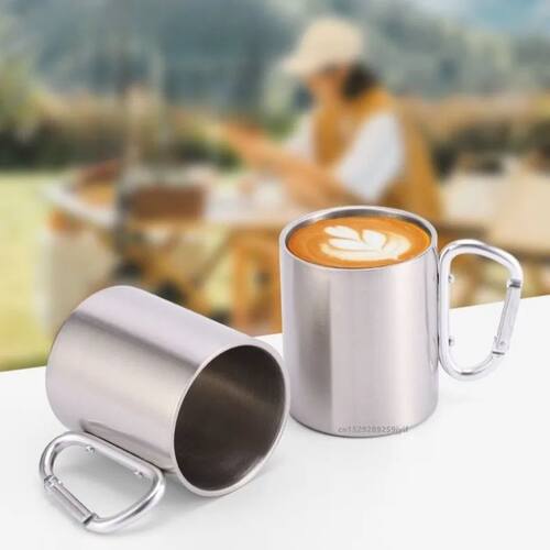 220ml/300ml Stainless Steel Cup Portable Coffee Cup Camping