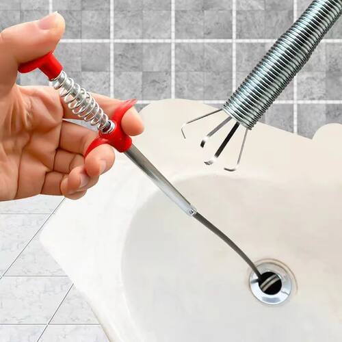 The Sewer Pipe Cleaning Tool Can Be Bent To Grasp The Garbag