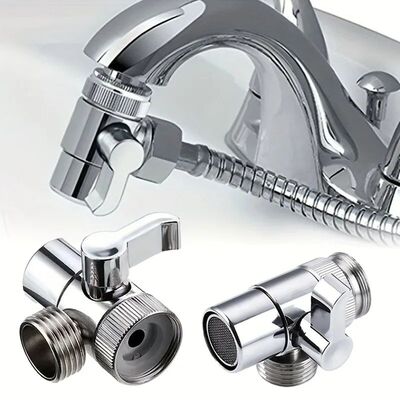 Switch Faucet Adapter Kitchen Sink Splitter Diverter Valve W