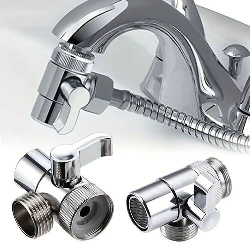 Switch Faucet Adapter Kitchen Sink Splitter Diverter Valve W