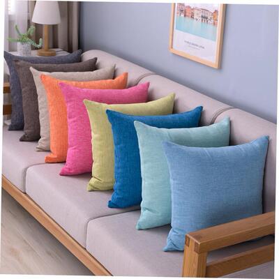 Overstuffed linen, throw pillows, oversize cushions, SOFA SO