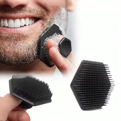 Men's Grooming Silicone Face Brush - Beard Deep Clean Massag