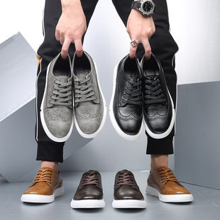 Plus size 46 48 men casual leather shoes sneakers 大码男板鞋