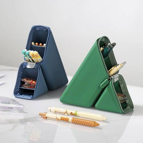 A cute pencil case with a foldable and waterproof silicone p
