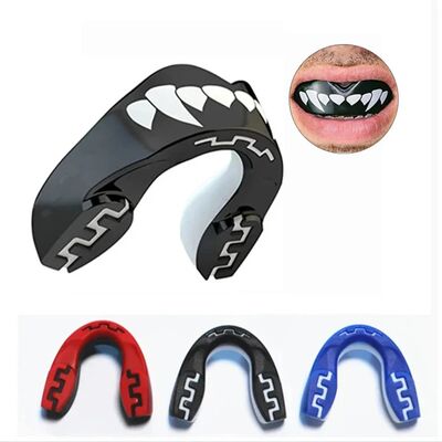 1pc  3D Teeth Pattern Boxing Mouth Guard Perfect Fit Adults