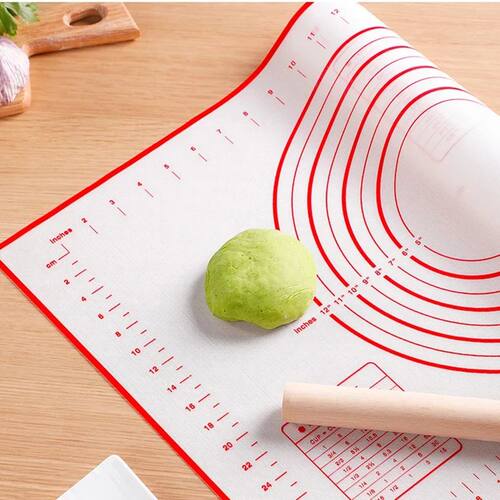 Silicone Pastry Mat Extra Thick Non Stick Baking Mat with Me