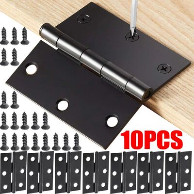 10/1Pc Hardware Stainless Steel Hinges Door Connector Drawer